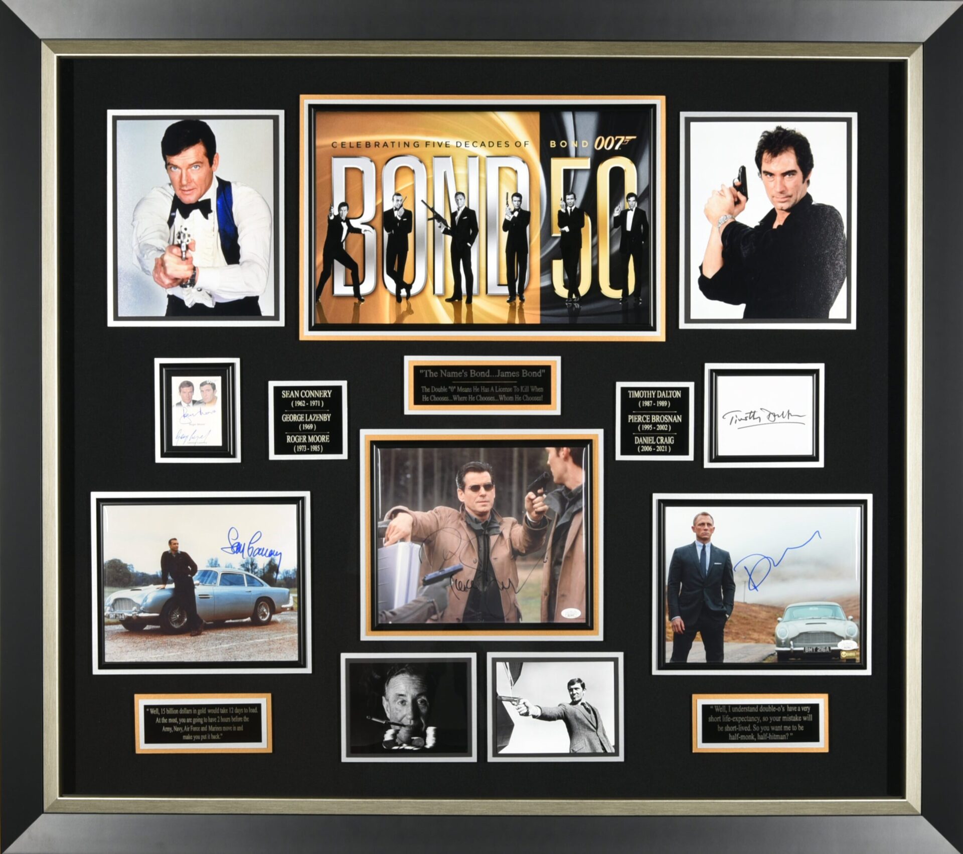 James Bond Signed Collection – HollywoodMem