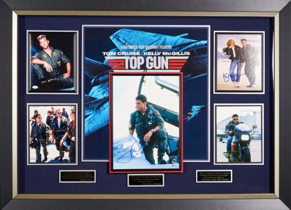 Top Gun with Authenticated Signatures of Cruise, Kilmer and McGillis