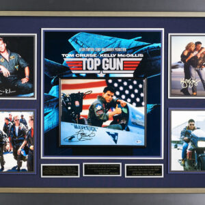 Top Gun with Authenticated Signatures of Cruise, Kilmer and McGillis